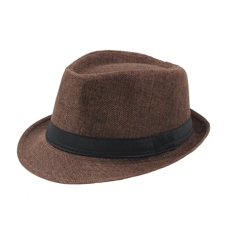 Fedora Sun Hat – Wide Brim Panama Jazz Cap for Men & Women
