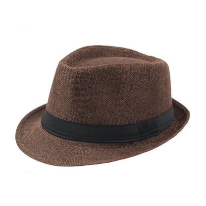 Fedora Sun Hat – Wide Brim Panama Jazz Cap for Men & Women