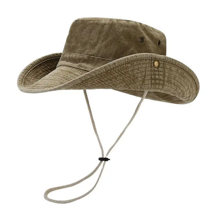 Cotton Bucket Hat – Outdoor Sun Cap for Men & Women