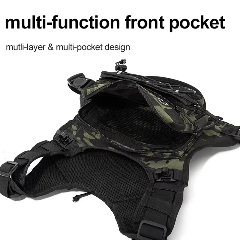 Hydration Vest Running Pack – Tactical Chest Bag for Hiking & Marathon