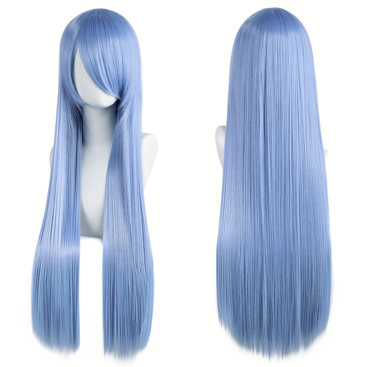 Long Straight Cosplay Wig – 32 Inch Synthetic Lolita Hair, 36 Colors