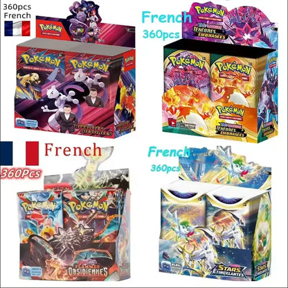 French Pokemon Cards 360 Pieces Booster Box Set