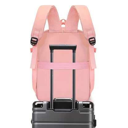 Lightweight Casual Backpack with Adjustable Straps & Multiple Pockets
