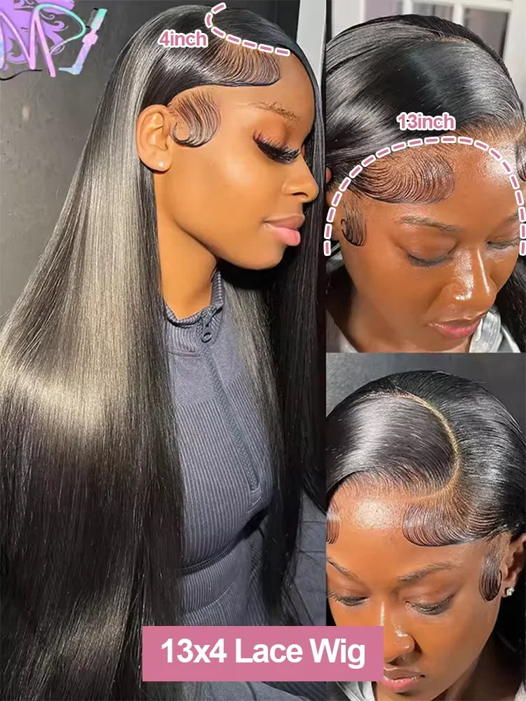 HD Lace Front Human Hair Wig – Straight Peruvian, 13x4 & 13x6