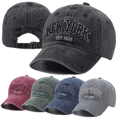 New York Washed Cotton Baseball Cap – Unisex Dad Hat