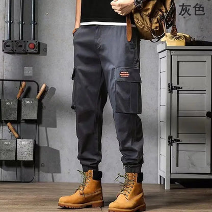 Men's Multi-Pocket Cargo Jogger Pants – Loose Casual Outdoor