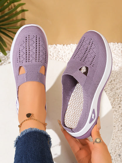Women S Indoor Home Half Slippers Breathable Vent Design Slip Summer Casual Footwear