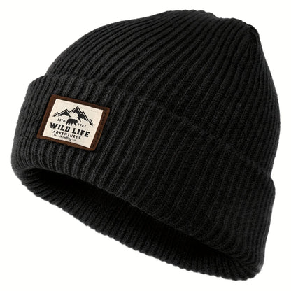 Outdoor Fleece Beanie Hat – Warm Windproof Winter Cap
