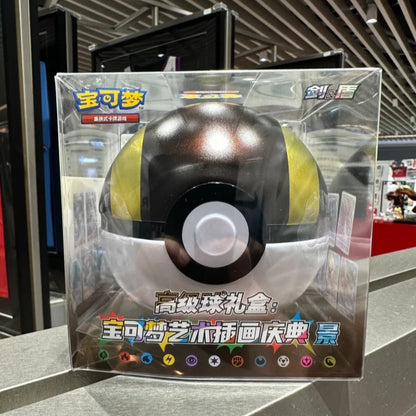 100 Original P0ke Ball Master Balls Premium Gift Box Pok M0n Cards Ptcg Simplified Chinese Pack