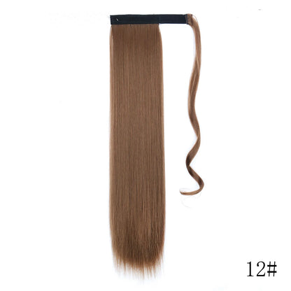 Wrap Around Ponytail Extension – Long Straight Synthetic Clip-In