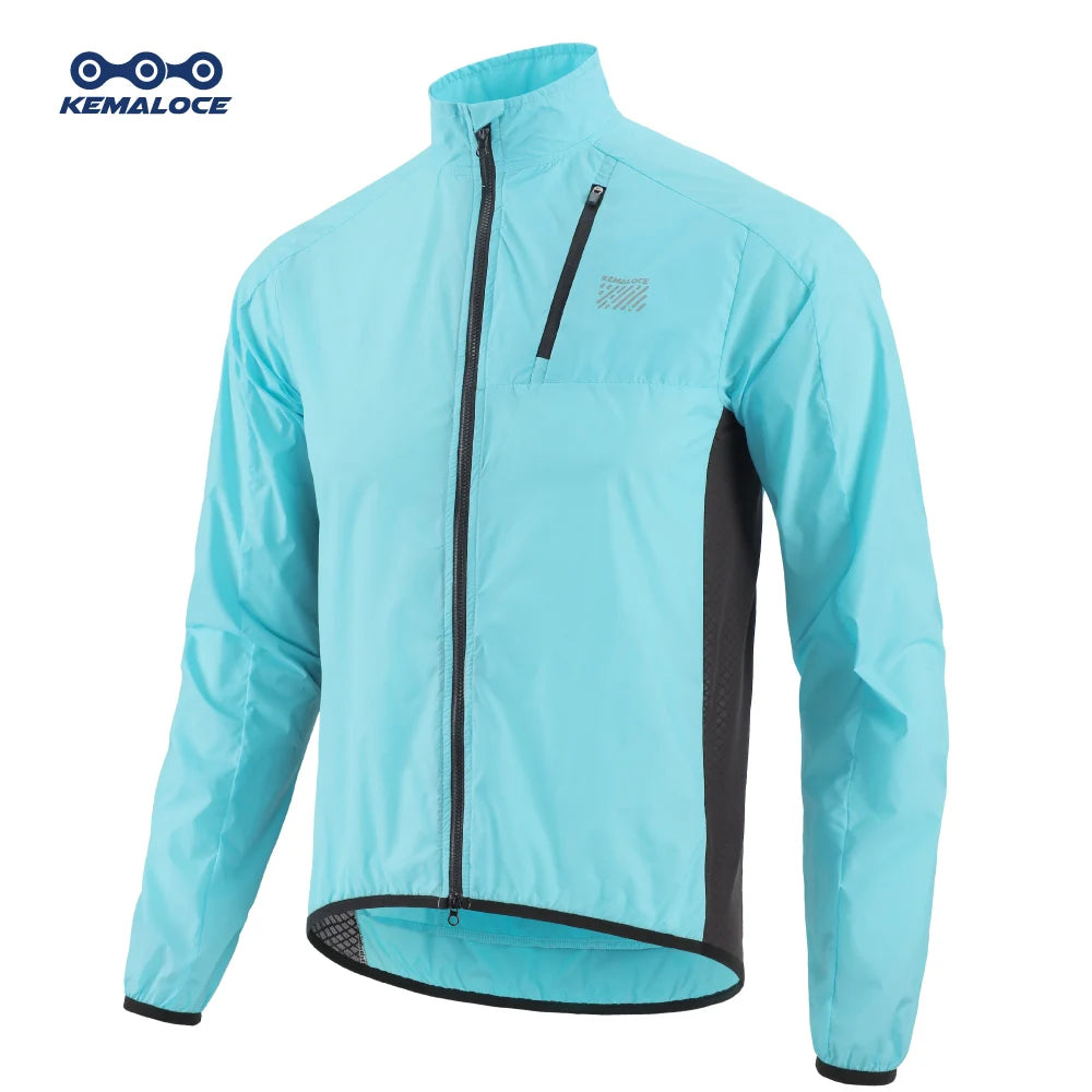 Men's Windproof Cycling Jacket – Ultralight Long Sleeve Bike Jersey
