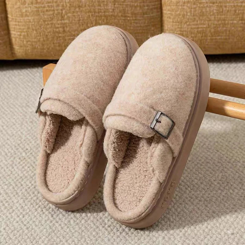 Winter Women S Slippers Home Plush Luxury Designer Woman Shoes Indoor Fluffy Platform Fuzzy Fur