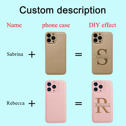 Personalized Customized Initials Name Case Iphone 17 16 15 14 13 12 11 Pro Max Plus Big Letter Laser