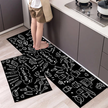 Anti-Slip Kitchen Floor Mat Set – Soft Washable Area Rug for Kitchen, Bedroom & Hallway