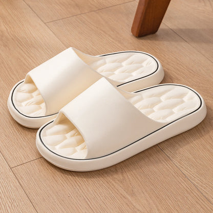 Men Trend Summer Slippers Soft Non-Slip Sole Cloud Sandals Home Beach Indoor Outdoor - Soft