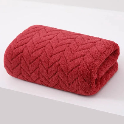 Thick Coral Velvet Bath Towel – Soft, Absorbent & Quick-Dry