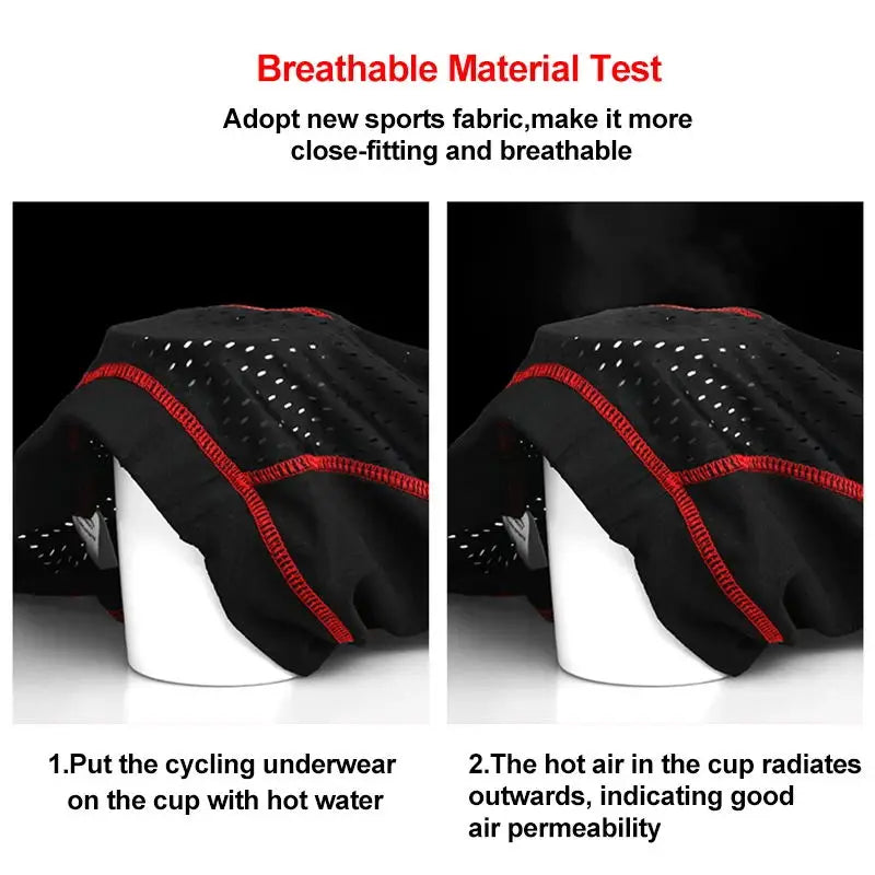 X-Tiger Men's 5D Gel Pad Cycling Underwear Shorts – MTB Road Bike