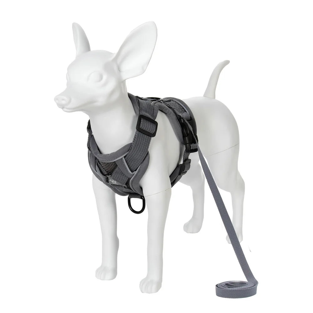 Dog Harness & Leash Set – Adjustable Reflective Vest for Small & Medium Pets