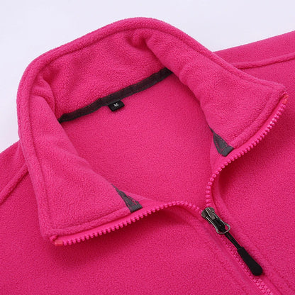 Women's Polar Fleece Jacket – Windproof Thermal Outdoor Coat