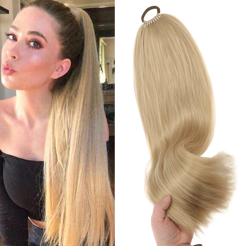 Synthetic Headband Wig Straight Long Hair 18-32 Inch Multiple Colors
