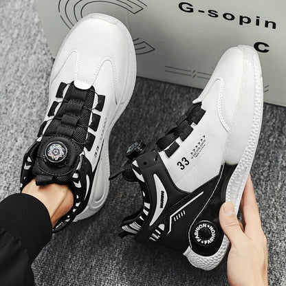 Men's Rotating Buckle Sneakers – Non-Slip Outdoor Shoes