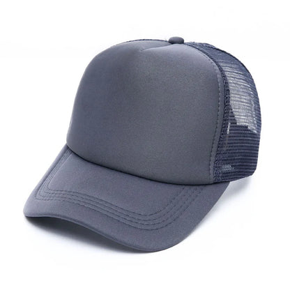 Custom Logo Mesh Trucker Hat – 5-Panel Snapback Baseball Cap for Men & Women