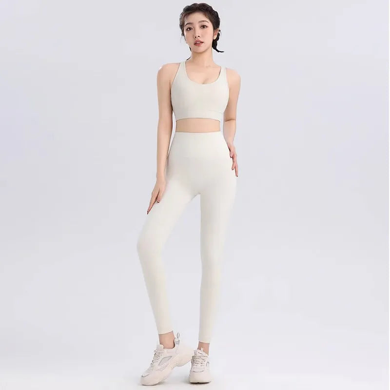 Women's 2-Piece Yoga Set Sports Bra and High-Waist Leggings