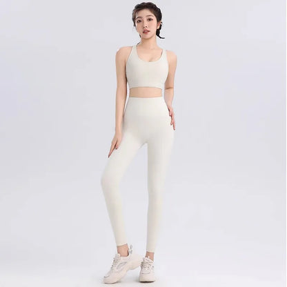 Women's 2-Piece Yoga Set Sports Bra and High-Waist Leggings