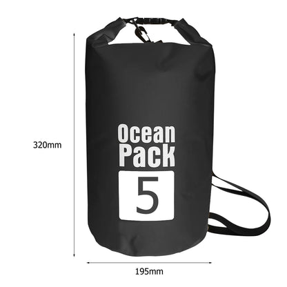 Waterproof Dry Bag – Foldable Roll-Top Pack 2L 3L 5L 10L 15L