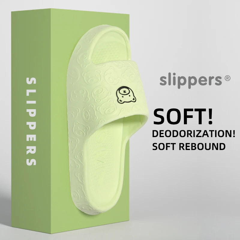 Non-Slip Slippers Female Outer Wear Bathroom Indoor Home Sandals Summer Eva
