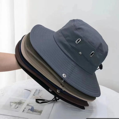 Wide Brim Bucket Hat – UV Protection Outdoor Sun Hat
