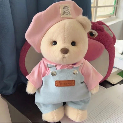 Teddy Bear Plush Toy with Changeable Outfits – Cute Stuffed Animal Doll