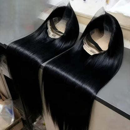 100 Human Hair Wigs 250 Silky Bone Straight 40 Inches Hd 13x6 Lace Frontu Transparent Burmese 13x4