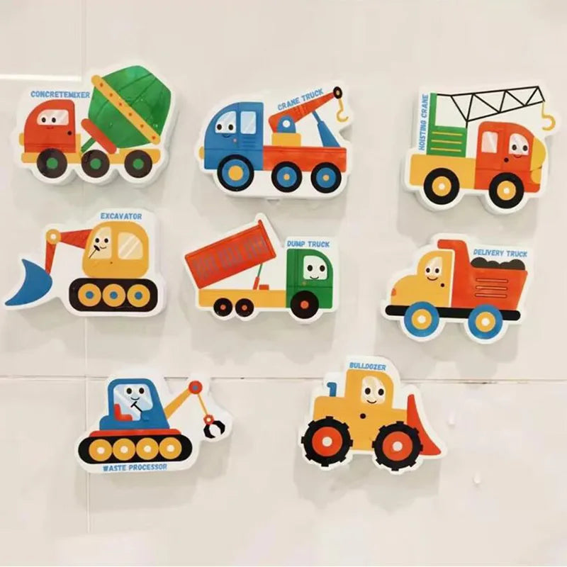 Kids Bath Toys Soft EVA Foam Floating Wall Stickers