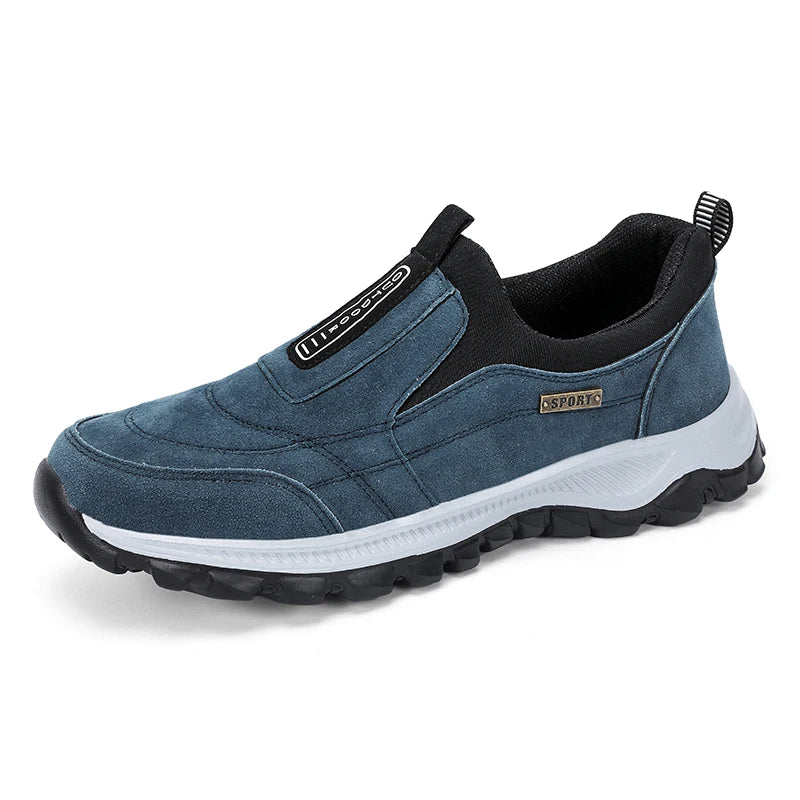 Men's Non-Slip Slip-On Hiking Shoes – Comfortable Outdoor Walking Sneakers