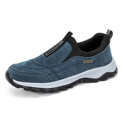 Men's Non-Slip Slip-On Hiking Shoes – Comfortable Outdoor Walking Sneakers