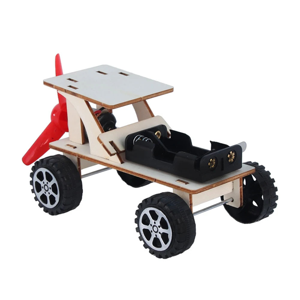 DIY STEM Wood Model Kit for Kids – 3D Assembly Science Toy (Car, Boat, Plane & More)