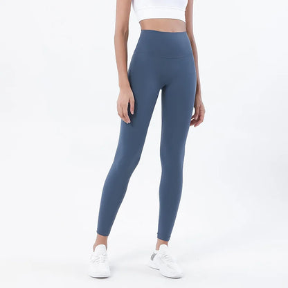 Women's Nylon Yoga Pants – Gym Leggings with Elastic Waist