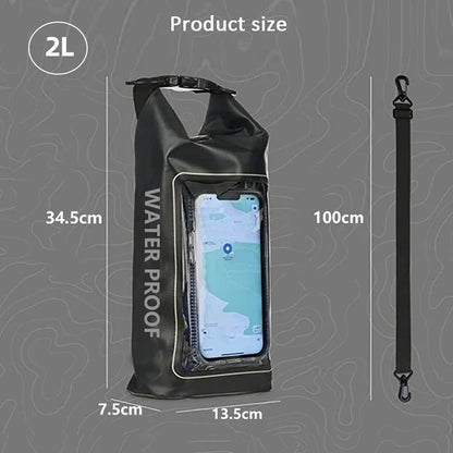 Waterproof Dry Bag with Touch Screen Window – 2L & 5L