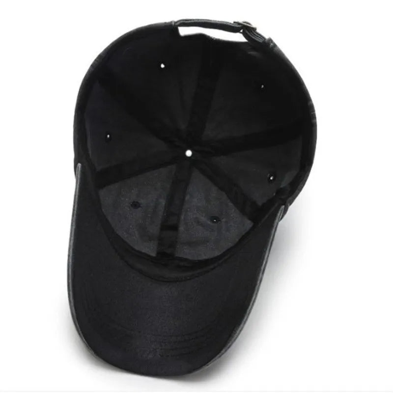 Baseball Cap – Solid Washed Cotton Dad Hat for Men & Women
