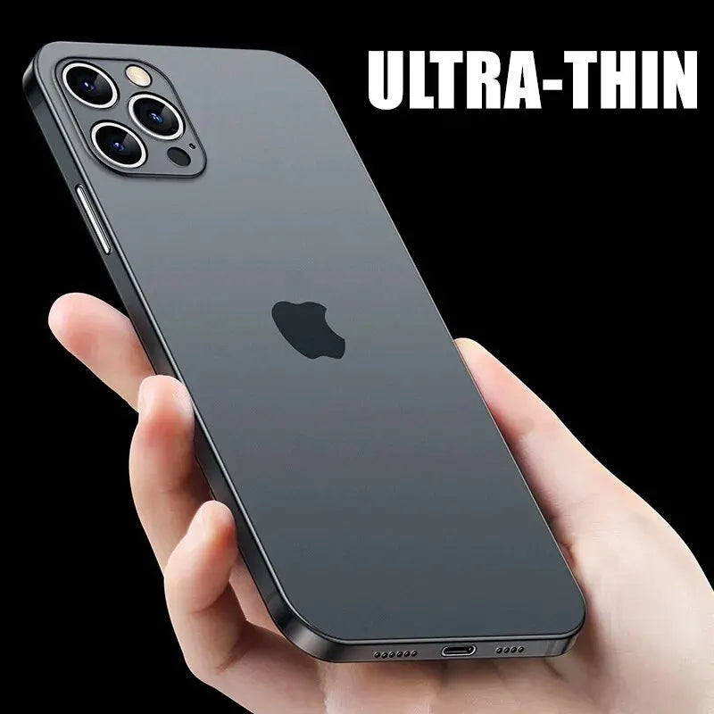 Iphone 11 12 13 14 15 16 17 Air Plus Pro Max Mini X Xr Xsmax 0 2mm Thickness Slim Cover Cases Ultra