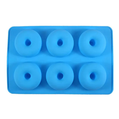 Silicone Donut Mold 6-Cavity Non-Stick Baking Pan for Doughnuts & Bagels