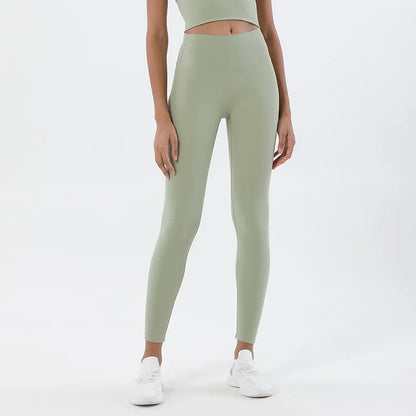 Women's Nylon Yoga Pants – Gym Leggings with Elastic Waist
