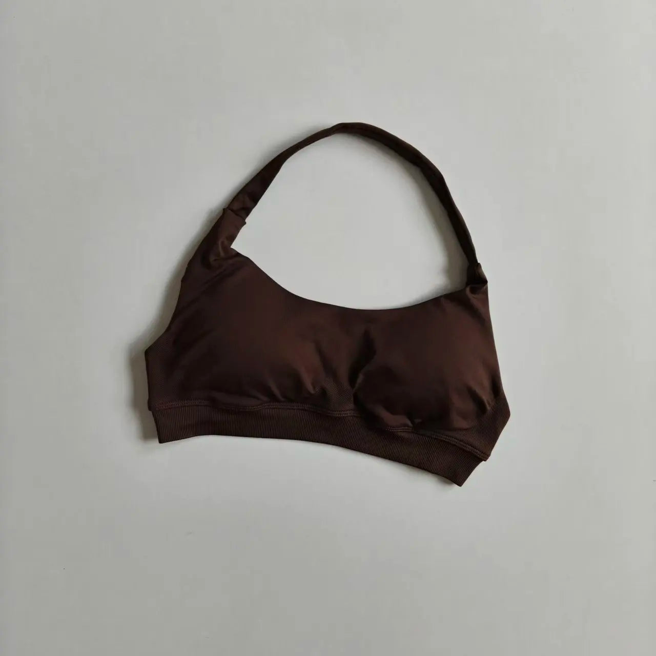 Seamless Padded Sports Bra – Backless Halter Crop Top for Women