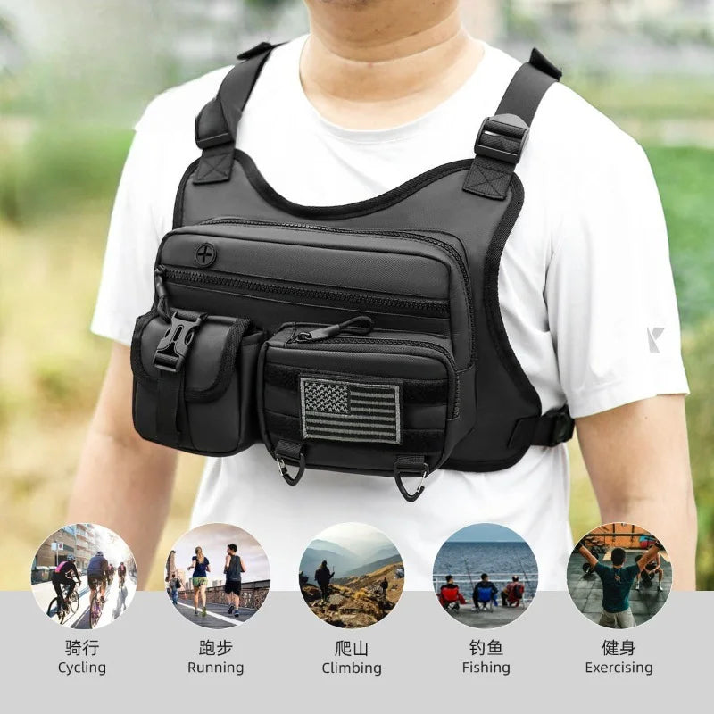 Running Chest Pack Vest Bag – Lightweight Outdoor Sport Harness