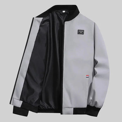 Men's Casual Zip-Up Jacket – Lightweight Windproof Coat