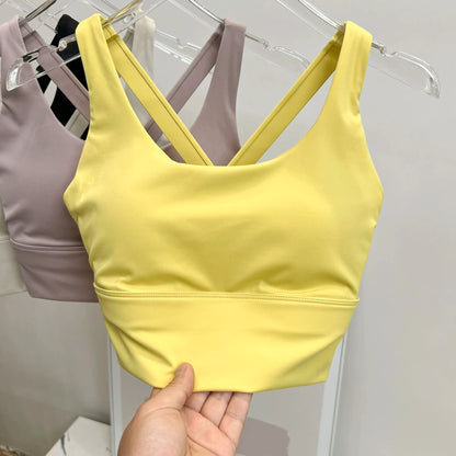 High-Impact Sports Bra – Shockproof Fitness Bra with Built-In Cup