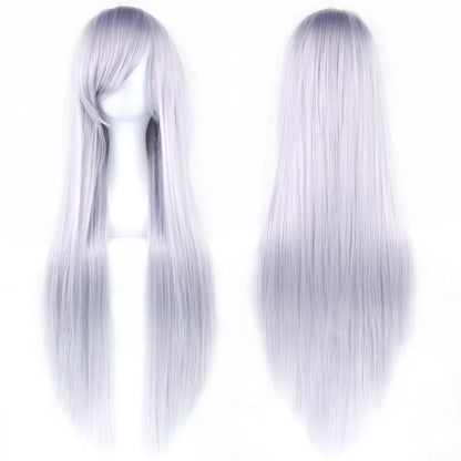 32 Inch Long Straight Synthetic Wig – Cosplay & Party, 36 Colors