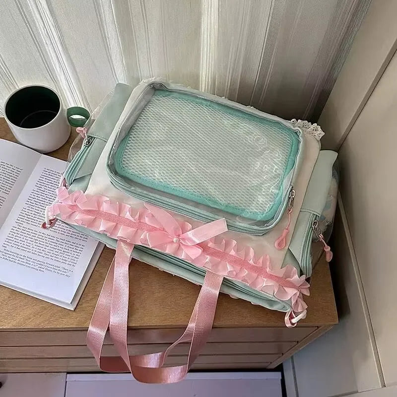 Ita Bag Transparent Window Tote – Y2K Kawaii Crossbody Shoulder Bag