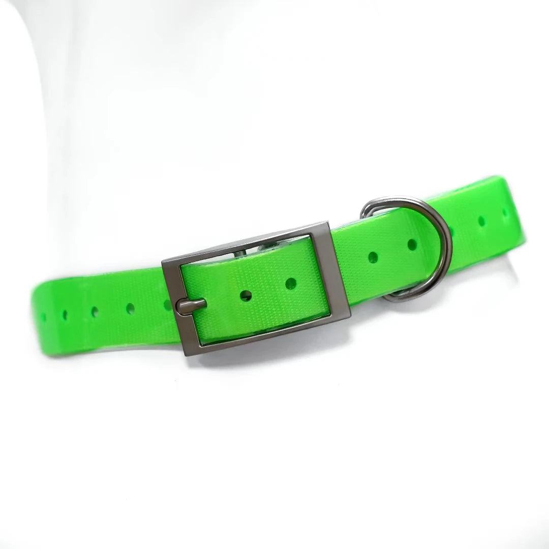 Heavy Duty Waterproof TPU Dog Collar – Adjustable, 8 Colors